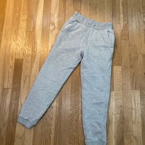 Gap light grey joggers with fleece lining size 12.